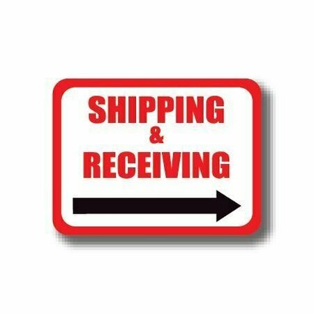 ERGOMAT 24in x 18in RECTANGLE SIGNS - Shipping & Receiving Right Arrow DSV-SIGN 432 #0342R -UEN